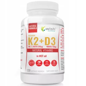   Vitamin K2 MK-7 200mcg + D3 4000IU u MCT ulju - 120 kapsula za zdrav kostur i normalno zgrušavanje krvi