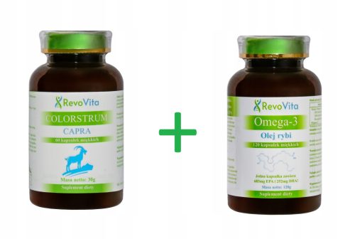 RevoVita Set: Kapsule Kozjeg Kolostruma i Omega-3 Riblje Ulje