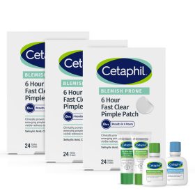   Cetaphil Pimple Patch - Plasteri za akne s brzim djelovanjem, 24 komada + GRATIS