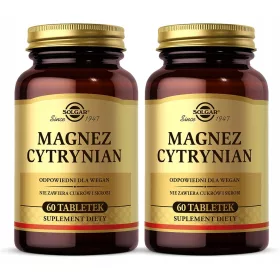   Solgar Magnezij Citrat: 400 mg Magnezija, 2 Pakiranja po 60 Tableta
