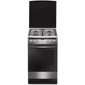    Plinsko-električni štednjak 50 cm Amica kuhinja SILVER INOX VENTILATOR