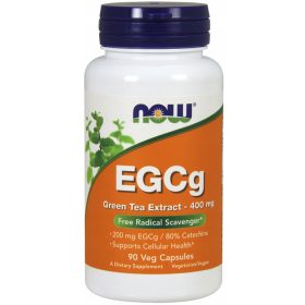   NOW Foods EGCg 400mg, 90 kapsula - Ekstrakt Zelene Čaja za Mršavljenje