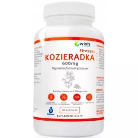   WISH PHARMACEUTICAL® Ekstrakt Kozieradke 600mg - Suplement za Poboljšanje Probave