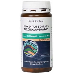 Sanct Bernhard, koncentrat zelenoušne školjke, 150 kapsula