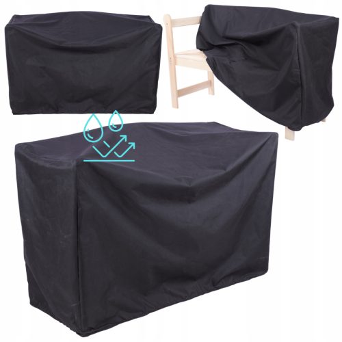 Durable Weatherproof Cover for Table, Bench, Chair - Black