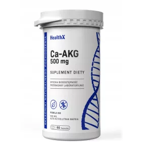   HealthX Ca-AKG Alfa Ketoglutaran Kalcija 99% 60 Kapsula – 500 mg