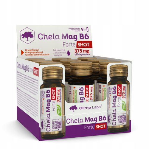 Olimp Chela-Mag B6® Forte SHOT – Suplement u Tekućem Obliku s Magnezijem i Vitaminom B6