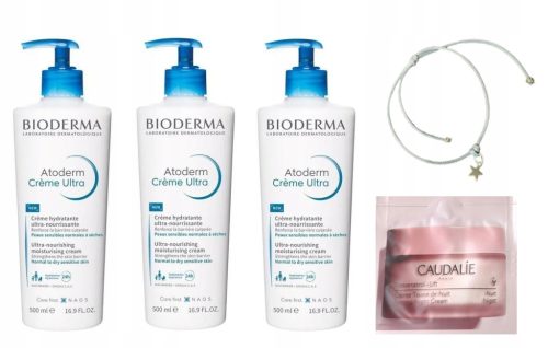 Bioderma Atoderm Creme Ultra Set 3x500ml + Besplatna Narukvica