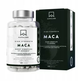   Maca Complex 57 000 mg s Crnom i Žutom Macom - 120 Kapsula za Muškarce i Žene