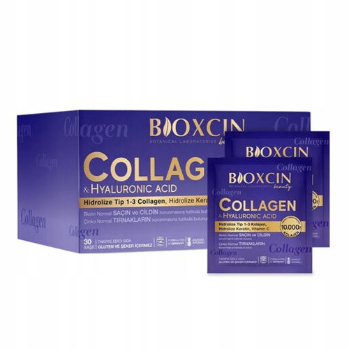  Bioxcin Beauty Collagen - Kolagen, Biotin i Vitamin C za Zdravlje Kože i Kose, 30 vrećica 