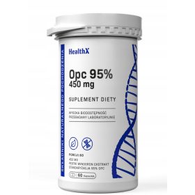   HealthX OPC 95% (Oligomerni Proantocijanidini) iz ekstrakta sjemenki grožđa - 450 mg