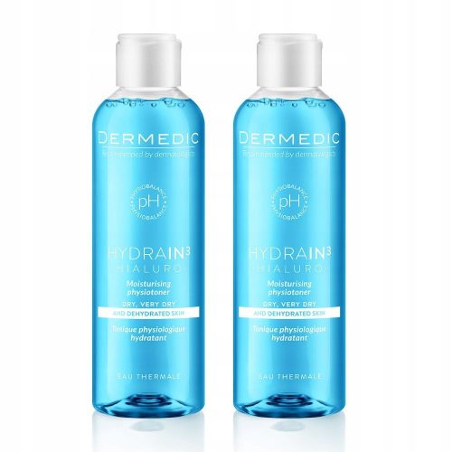 Dermedic Hydrain3 Hialuro Fiziotonik - Tonik 2x 200ml za Suho i Dehidrirano Kožu