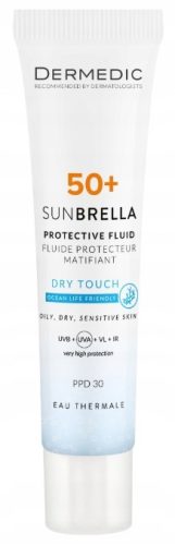 Zaštitna krema za lice Dermedic Sunbrella za masnu i mješovitu kožu SPF 50+, 40 ml