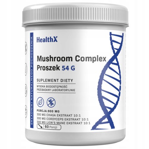 HealthX Mushroom Complex - Dodatak prehrani s gljivama, 54 g