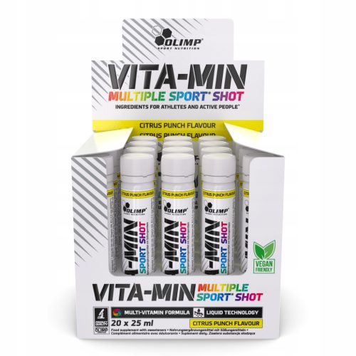 Olimp Vita-Min Multiple Sport Shot - Multivitaminski i mineralni dodatak u ampułi