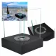 Mini bio-kamin Sunset Garden crni mat – samostojeći, bez dima, plamenik od nehrđajućeg čelika