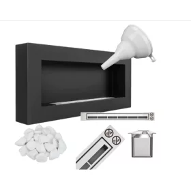 Bio-kamin BOX 900x400 – Strukturni crni