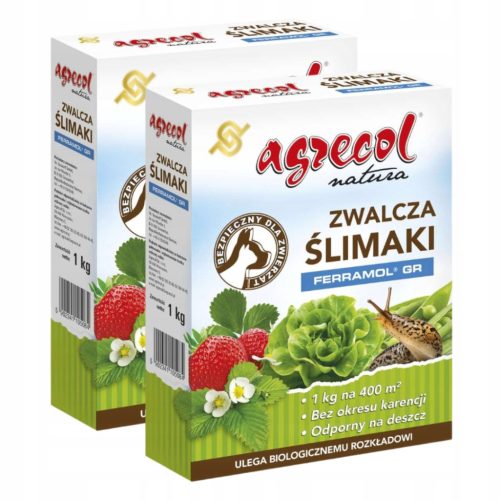 Agrecol Natura Ślimatox FE - Ekološki pripravak protiv puževa, 1 kg (pakiranje 2 komada)