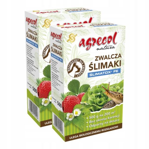 Agrecol Natura Ślimatox FE - Eko Granulat Protiv Puževa, 500g, 2 Pakiranja