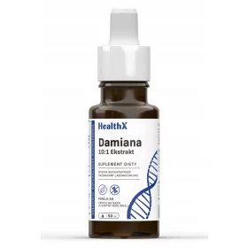   HealthX Damiana Ekstrakt 10:1 50 ml – Prirodna potpora za energiju i vitalnost