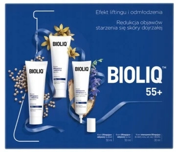 BIOLIQ 55+ Komplet hranjivih krema za lifting, 50 ml + 50 ml + 30 ml