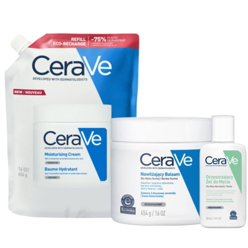 CeraVe Set za Suho do Vrlo Suho Kožu: Balsam i Gel za Čišćenje