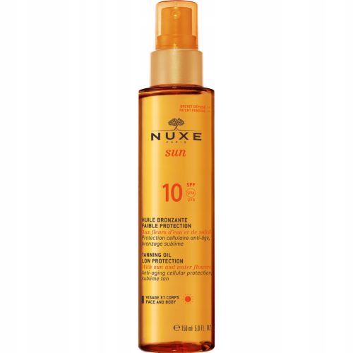 NUXE Sun Brončani Ulje za Sunčanje za Lice i Tijelo SPF10, 150 ml