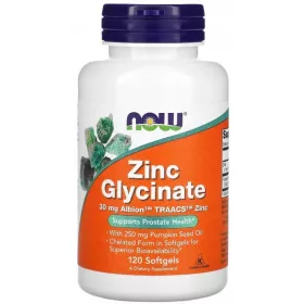   Zinc Glycinate od NOW Foods - 120 Softgel Kapsula za Zdravlje
