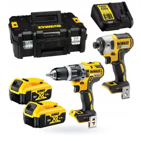    DeWALT DCK266P2T SET 18V 2x5Ah DCD796 BUŠILICA + DCF887 ODVIJAČ