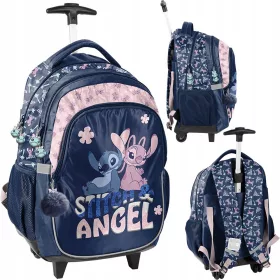   Školski ruksak na kotačima Stitch and Angel - praktičan i atraktivan
