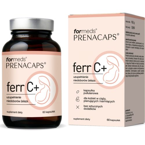 Prenacaps Ferr C+ - Suplement s željezom, laktoferinom i vitaminom C