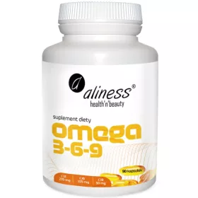   Aliness Omega 3-6-9 90 kapsula - Kompleks masnih kiselina za zdravlje srca, kože i mozga
