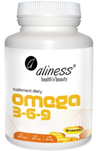 Aliness Omega 3-6-9 90 kapsula - Kompleks masnih kiselina za zdravlje srca, kože i mozga
