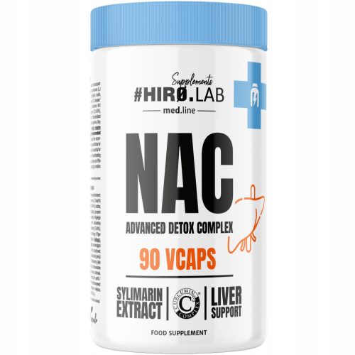 HIRO.LAB NAC Advanced Detox Complex, 90 Vegetarijanskih Kapsula