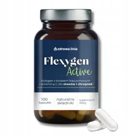   Flexygen Active – Dodatak Prehrani s Kolagenom, Hijaluronskom Kiselinom i Vitaminom C – 100 kapsula
