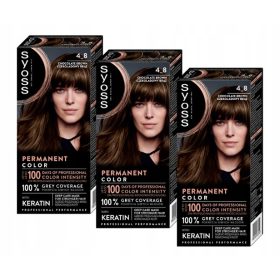    SYOSS Intenzivna boja za kosu 4-8 Čokoladno smeđa 3 komada