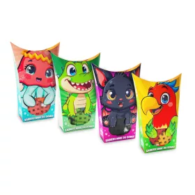    Marioinex Mini Waffle Pocket Pets pakiranje od 4 komada: krokodil, papiga, meduza i šišmiš