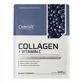   OstroVit Kolagen + Vitamin C s okusom crnog ribiza 400g - dodatak prehrani