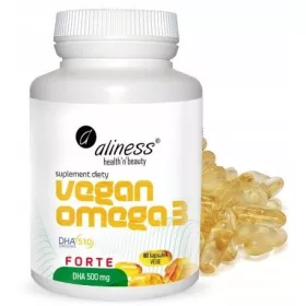   Vegan Omega-3 Forte 500mg DHA iz Algi - 60 kapsula, Prime Supplement