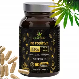   Kapsule Be Positive HempKing za Smanjenje Stresa i Poboljšanje Koncentracije - 60 komada