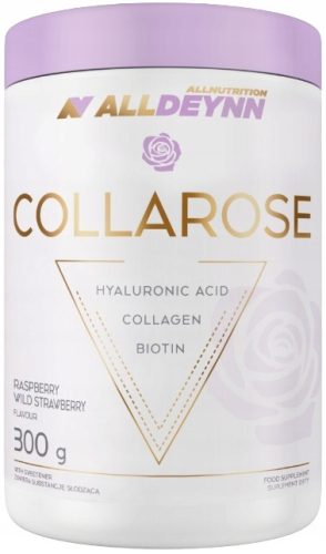 Alldeynn Collarose 300g - Visokokvalitetni Kolageni Dodatak s Okusom Maline i Jagode