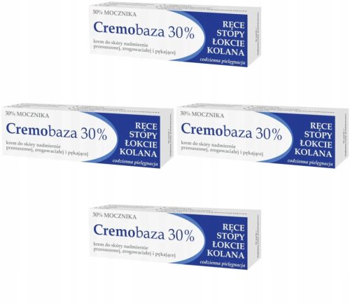 Paket od 4 Cremobaza 30% Krema s Ureom za Ruke i Noge, 30g