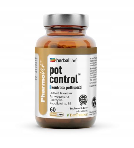 Kapsule za kontrolu znojenja s biljnim ekstraktima i vitaminima - Herballine Pharmovit, 60 kapsula
