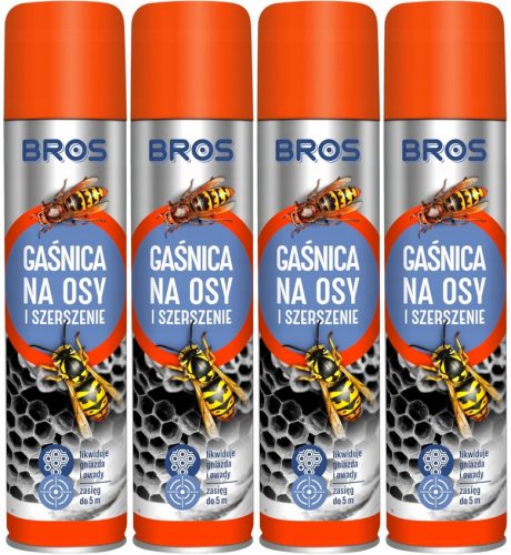 Sprej za uništavanje osinjih i stršljenovih gnijezda BROS, 600ml, 4 komada