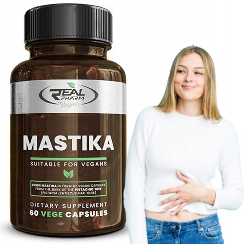 Real Pharm Mastika 500mg - Dodatak prehrani za zdravlje probavnog sustava, 60 kapsula