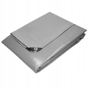   Vodootporna PE Plandeka 8 x 12 m, Siva, 260g/m² - Izdržljiva i UV Otporna