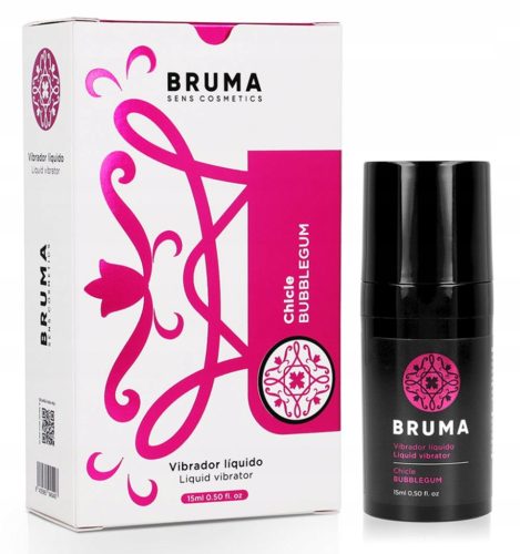 Bruma Liquid Vibrator Bubblegum 15 ml - Žel za Intimne Trenutke s Okusom Žvakaće Gume