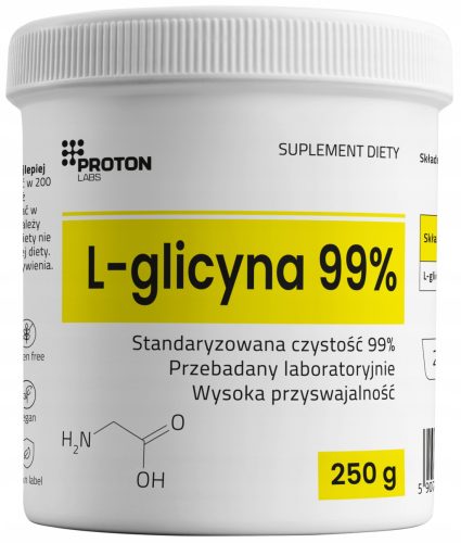 L-glicin u prahu 99% čistoće - Proton Labs, 250g