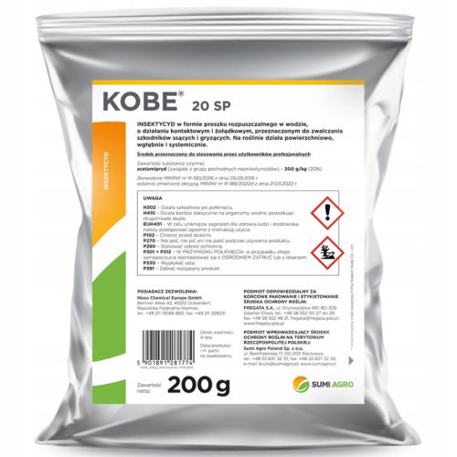 Kobe 20 SP - Nezamjenjiv Insekticid za Zaštitu Voća i Povrća