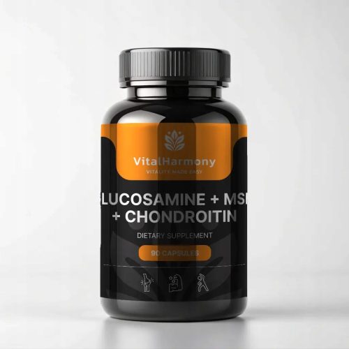 VitalHarmony Glukozamin + MSM + Hondroitin - 90 kapsula za zdravlje zglobova